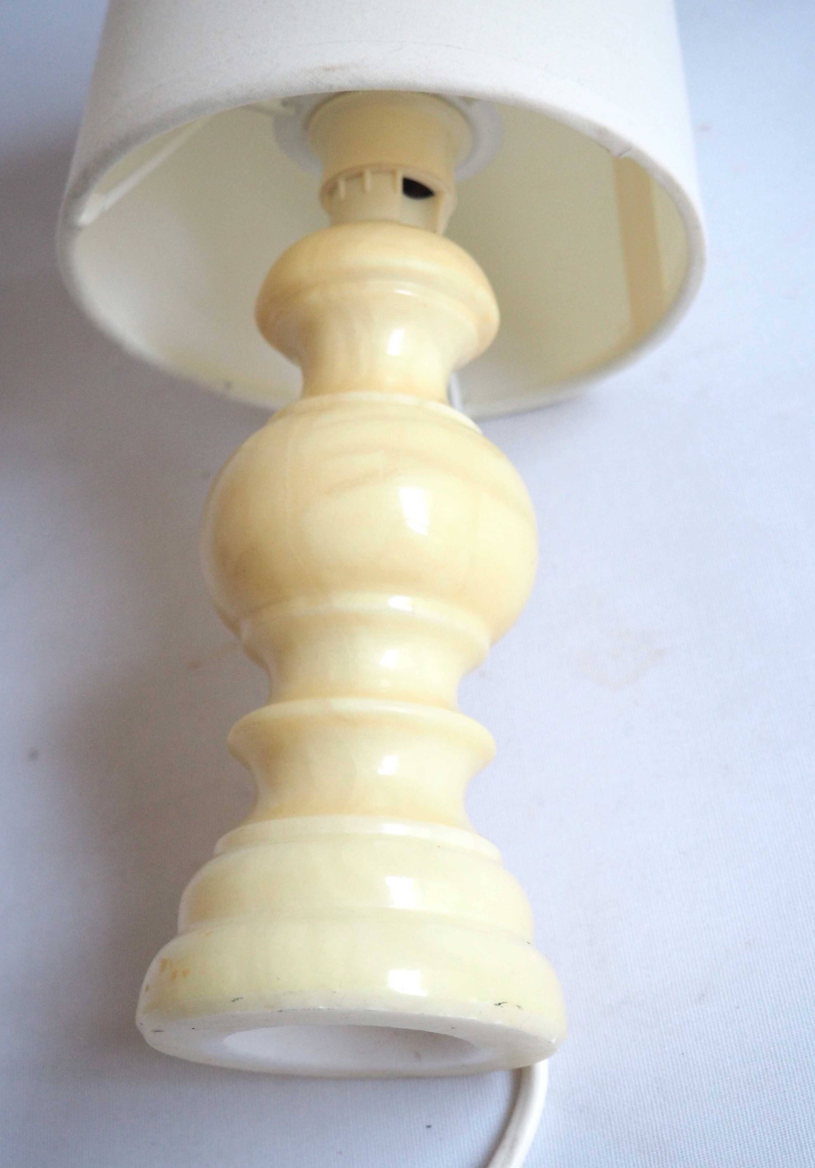 Alabaster bedside lamp