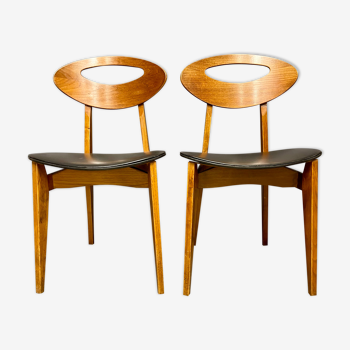 Pair of Roger landault chairs by sentou