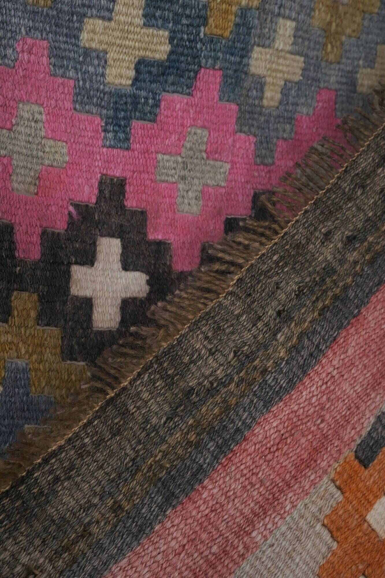 Tapis de couloir turc vintage 76x372 cm