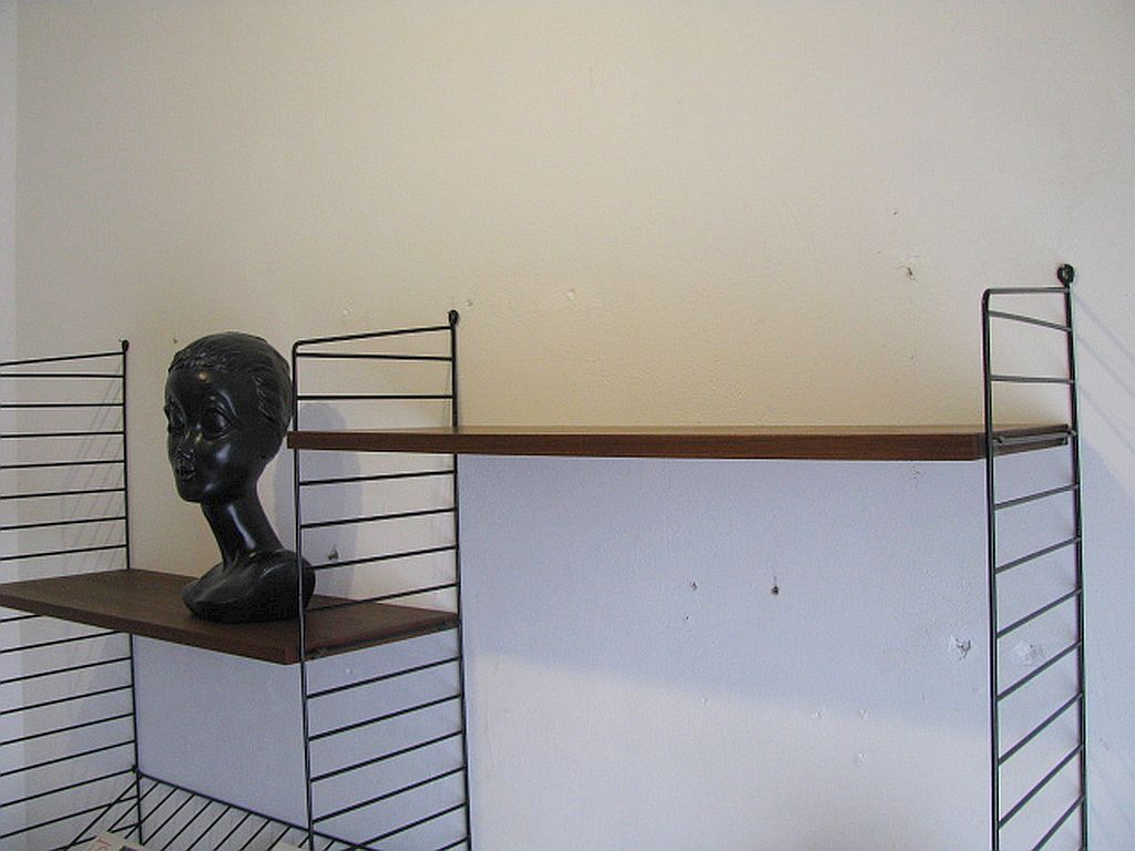 Wall shelves by Nils Nisse String System, Sweden 1960/70