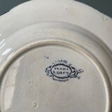 Series of 9 Creil Montereau plates, Flora model