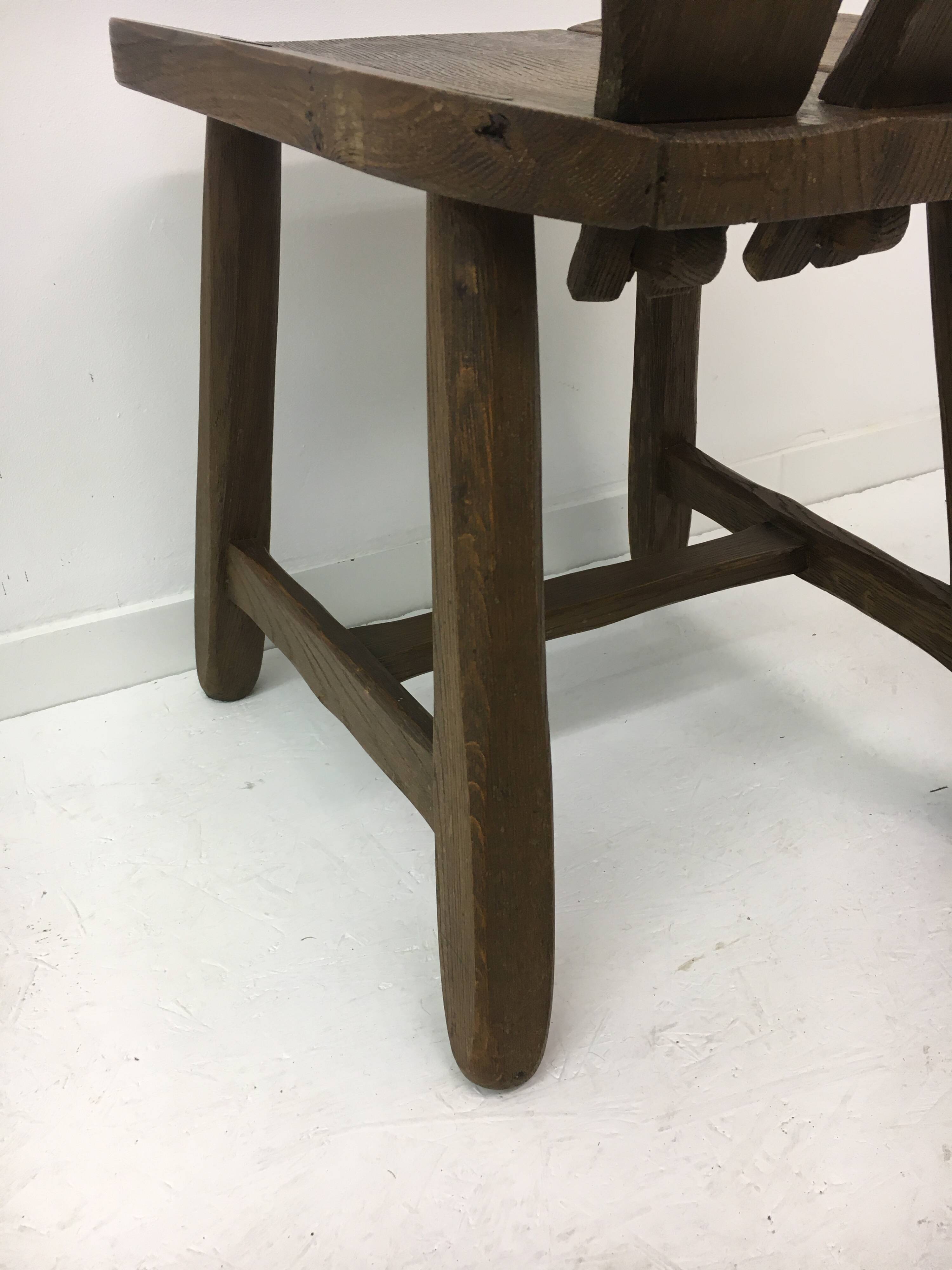 Set of 4 Belgian Brutalist Dining Chairs from De Puydt, 1970’s