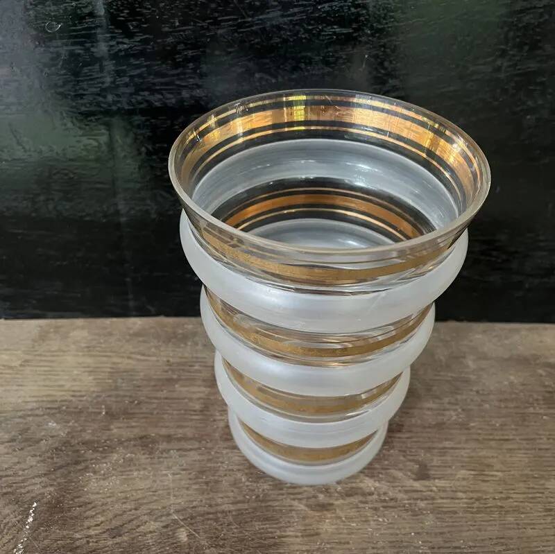 Vase Art Déco doré