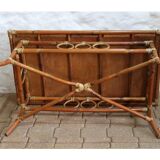 Bamboo and rattan coffee table