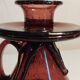 Biot bubbled glass candle holder