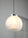 Mid-Century Italian Chrome and Murano Glass Pendant Lamp