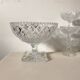 Antique chiseled crystal cups