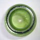Bouteille vintage en verre bullé vert