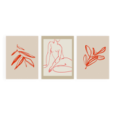 Set of 3 giclee prints, 50x70