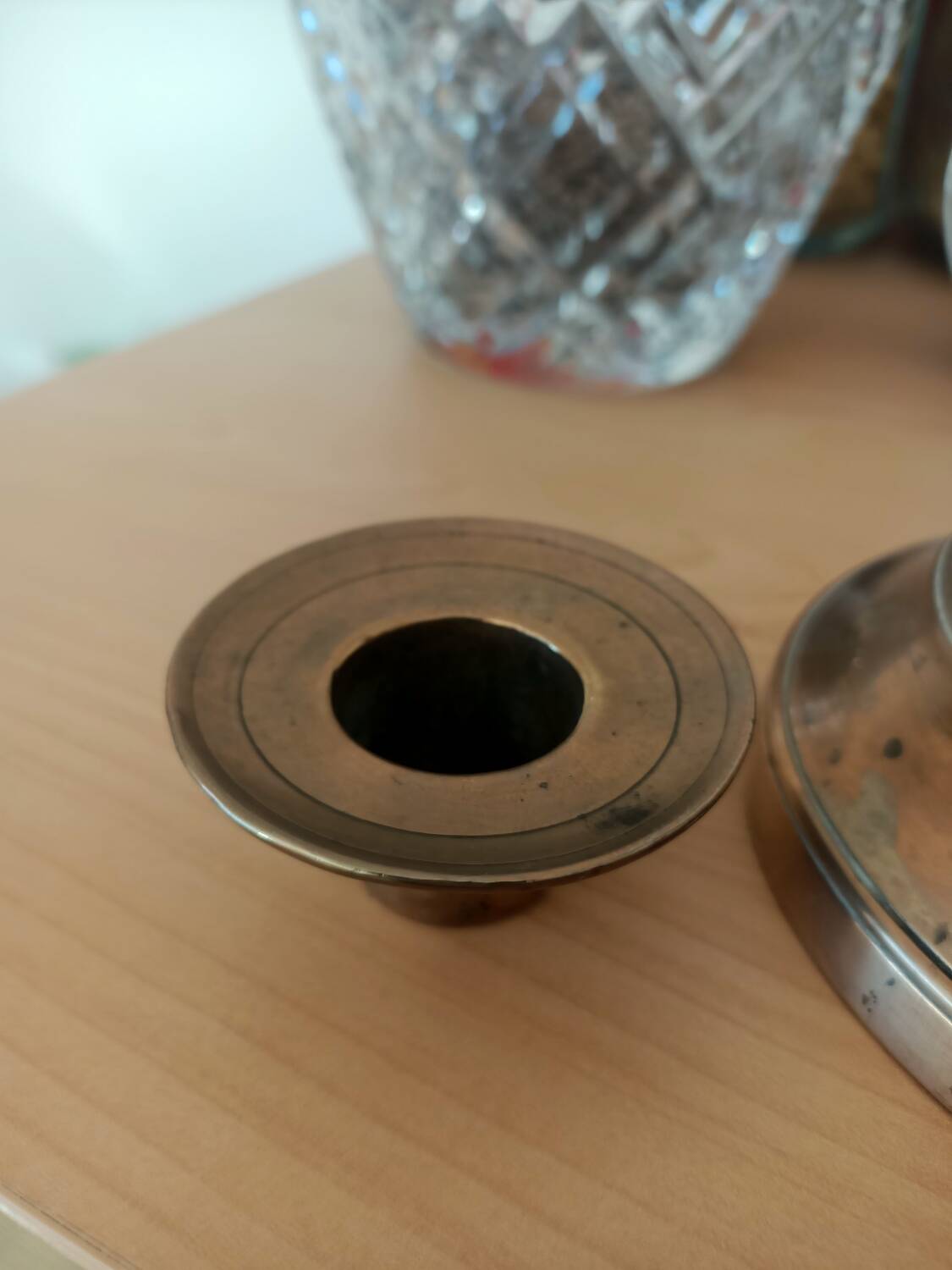 19th century copper candlestick
