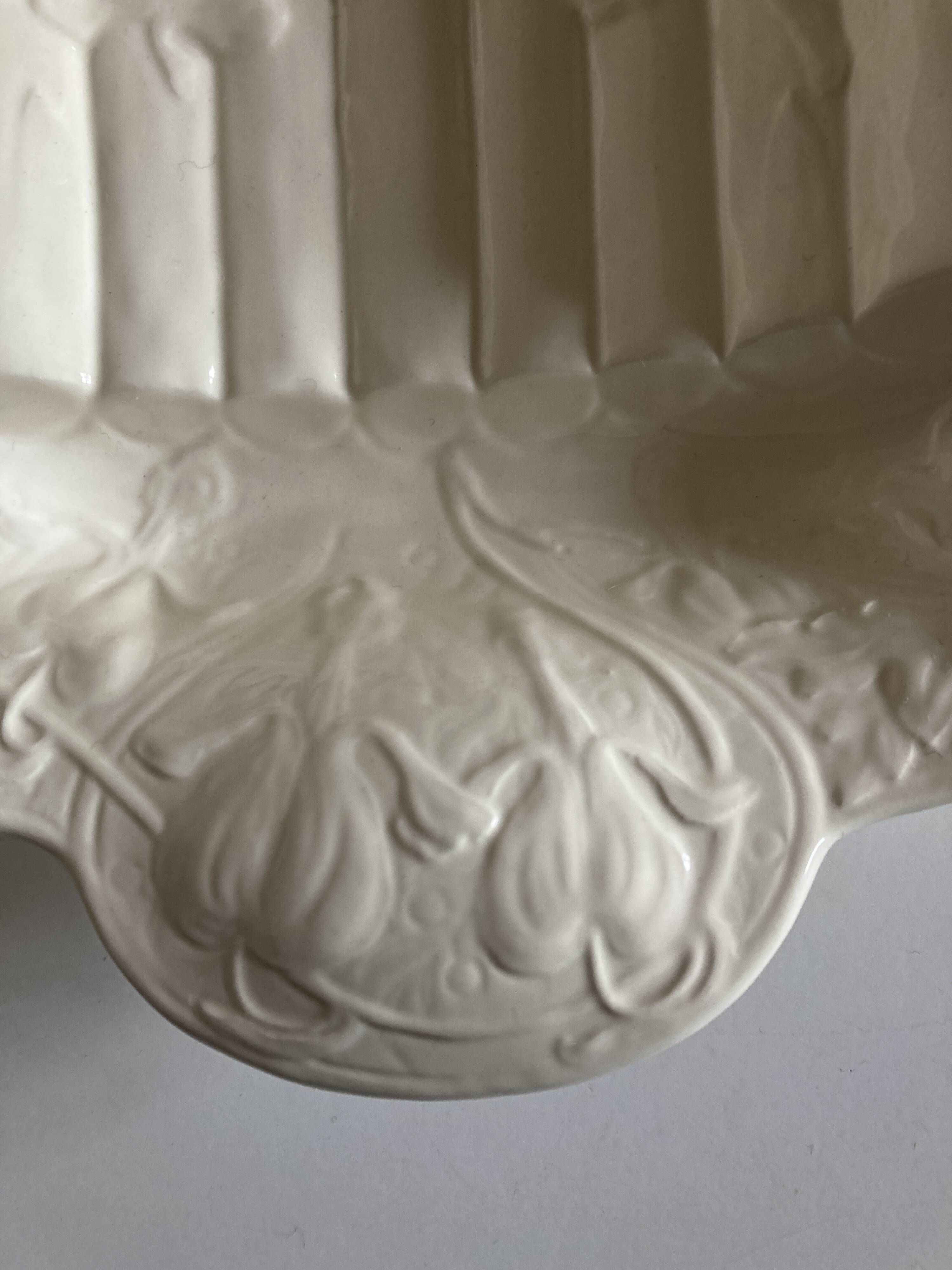 St. Clément ivory ironstone asparagus dish