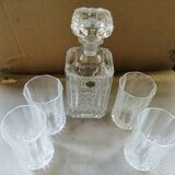 Vintage Arques crystal whisky service