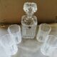 Vintage Arques crystal whisky service
