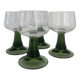 A set of 4 Vintage MCM Gren Beehive Stem Wine Glasses