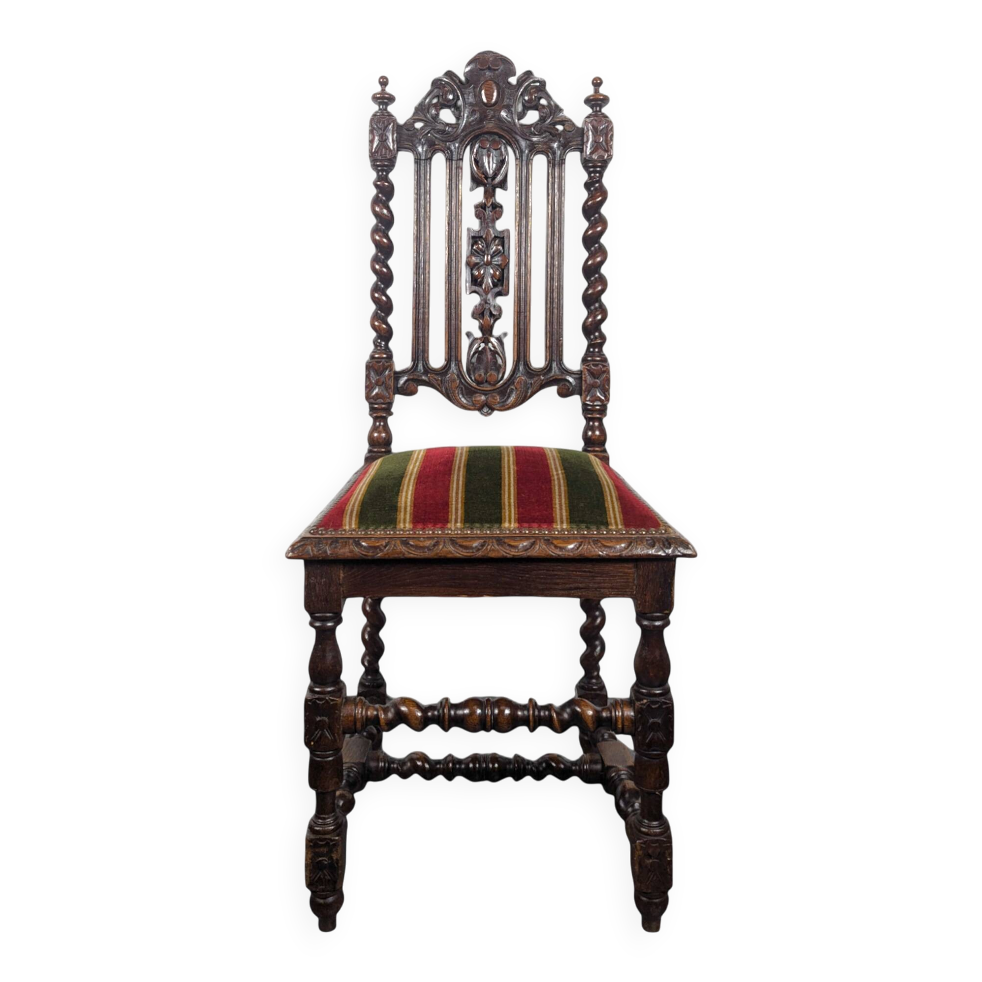 Louis XIII style oak chair