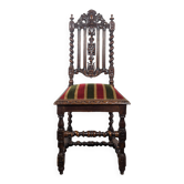 Louis XIII style oak chair