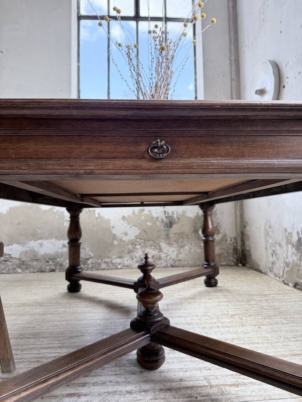 Oak table in Louis XIV style 1900
