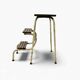 Vintage folding stool/kitchen step stool/ladder
