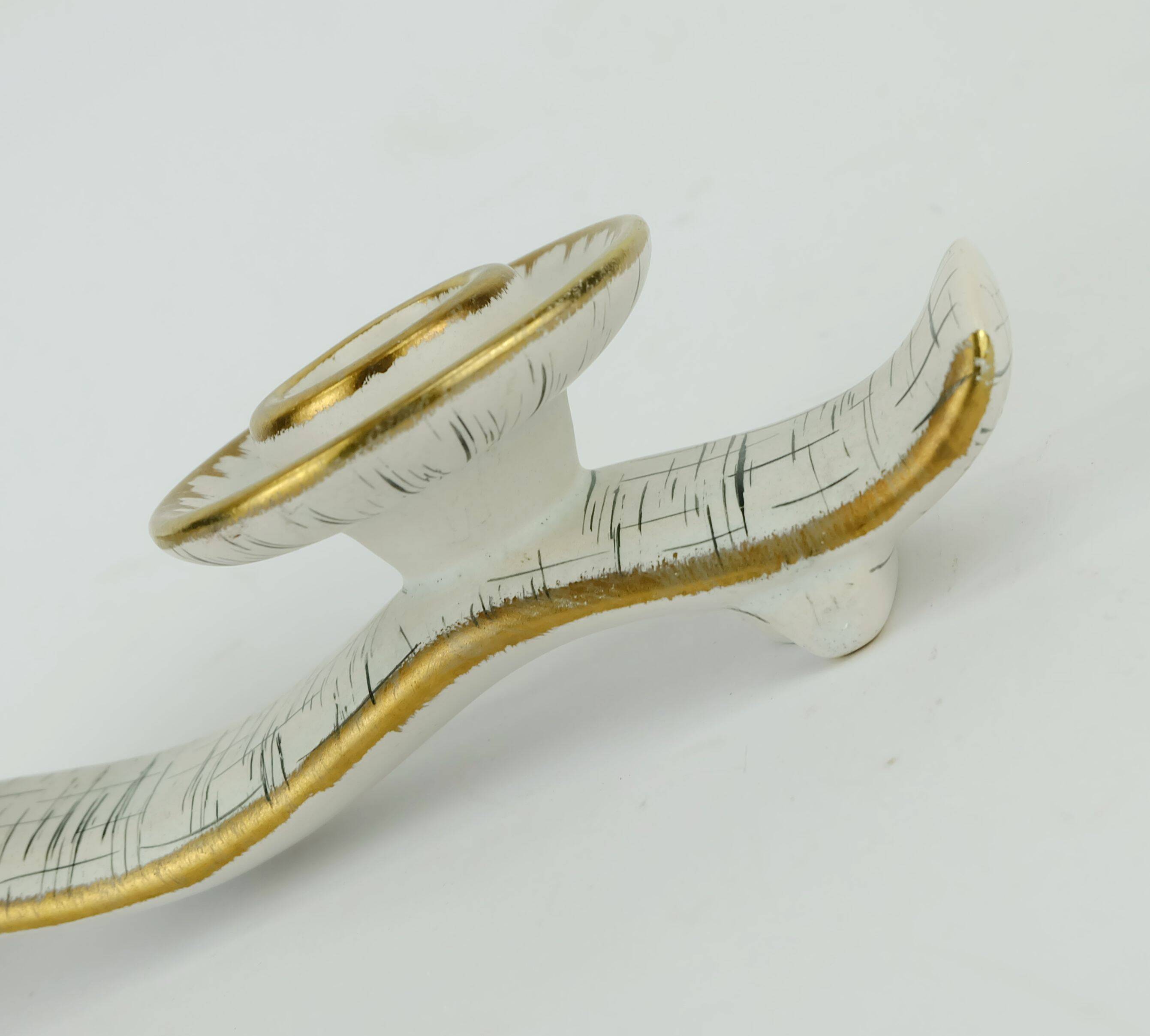 mid century ceramic CANDLE HOLDER u-keramik 1950s