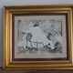 Tableau dessin " le taureau" Jules Mougin , le poète facteur
Abstrait art brut
