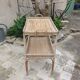 Rattan side table