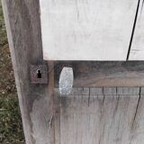 Old door with vintage wooden shutters