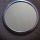 Plateau miroir rond en métal