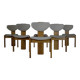 Pine tripod dining chairs - Europe 1970s