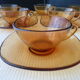 Set de 6 tasses à café vintage en verre trempé Véréco Années 70