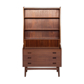 Midcentury Danish secretaire book shelf in teak by Nexø 1960s