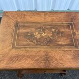 Inlaid work table with floral decoration – Louis XV style