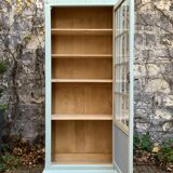 Antique celadon glass Parisian wardrobe H162