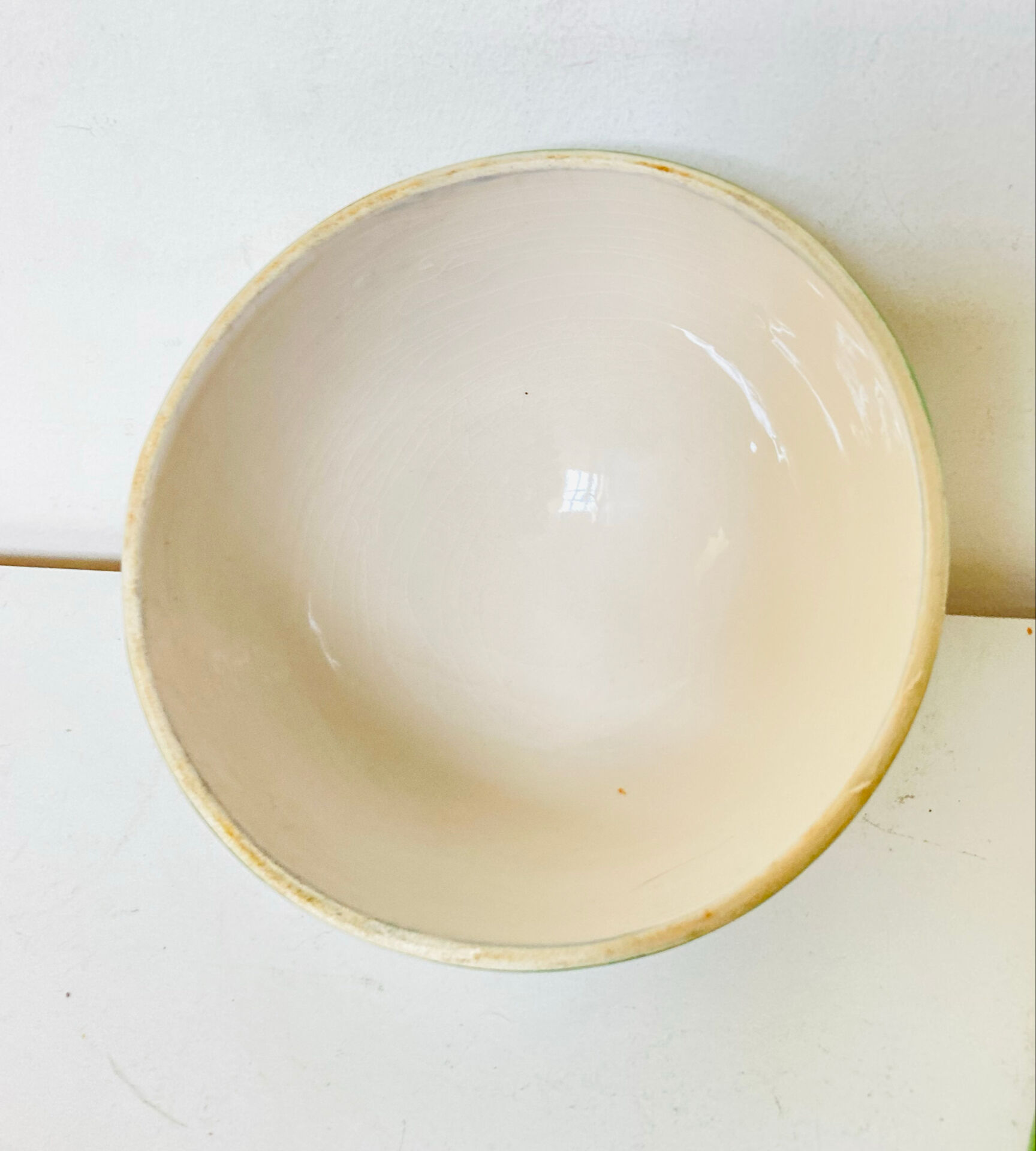 Butter bell in faience from the 20th century signed Mesves R.R Renaud Rémusat.