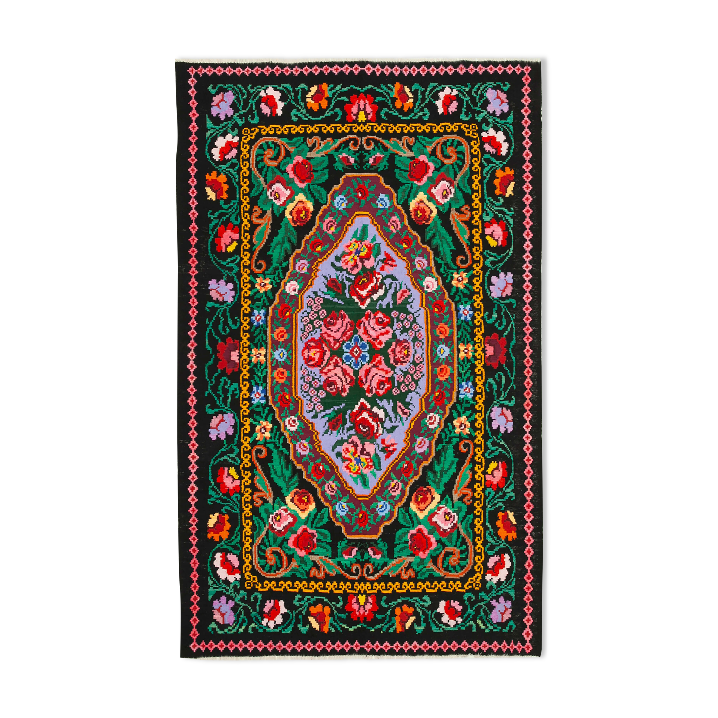 Moldovian rose kilim 246 x 151 cm