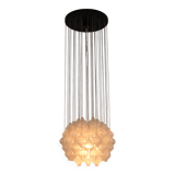 Kalmar 'Tulipan' Chandelier Pendant Light, Blown Glass, 1970