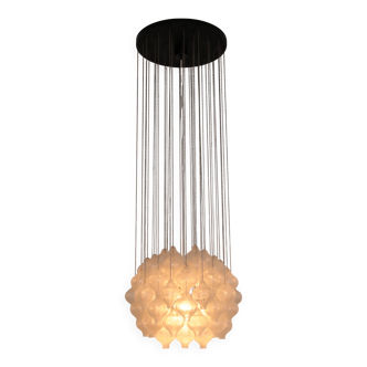 Kalmar 'Tulipan' Chandelier Pendant Light, Blown Glass, 1970