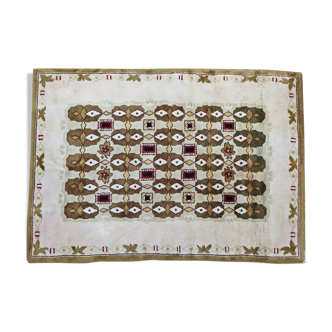 French rug Leleu 1950 224 X 157 cm