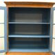 Antique softwood buffet in natural + blue, Gründerzeit style