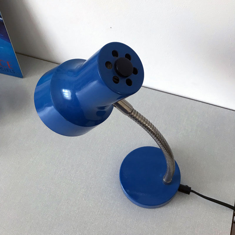 Blue desk lamp