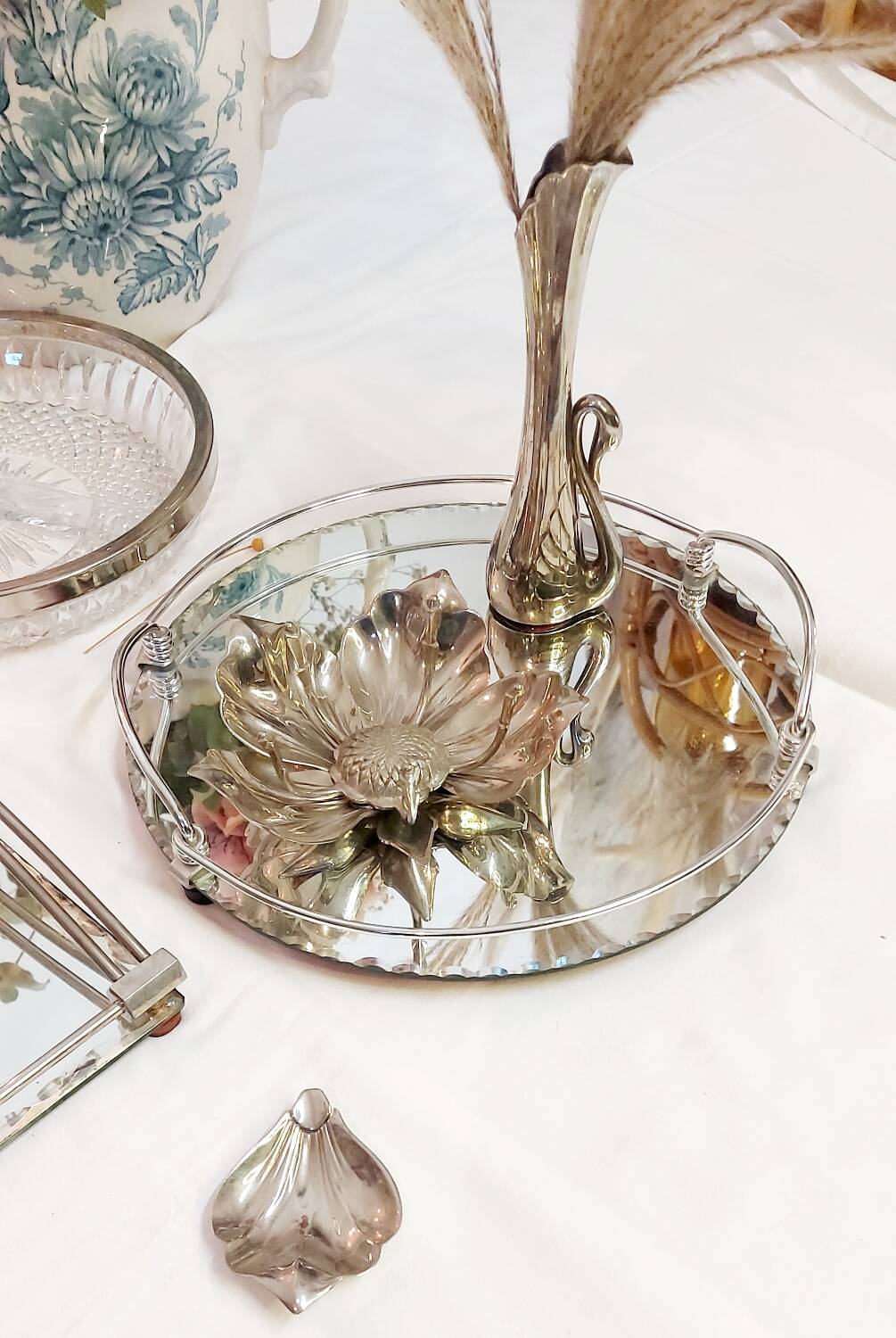 Plateau miroir vintage