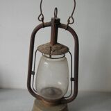 Old storm lamp lantern l'Indispensable Paris brass glass workshop decoration