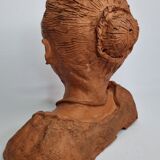 Lace bust in terracotta, 24 cm