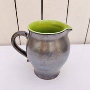 Ceramic pitcher, faience by Elchinger, vintage