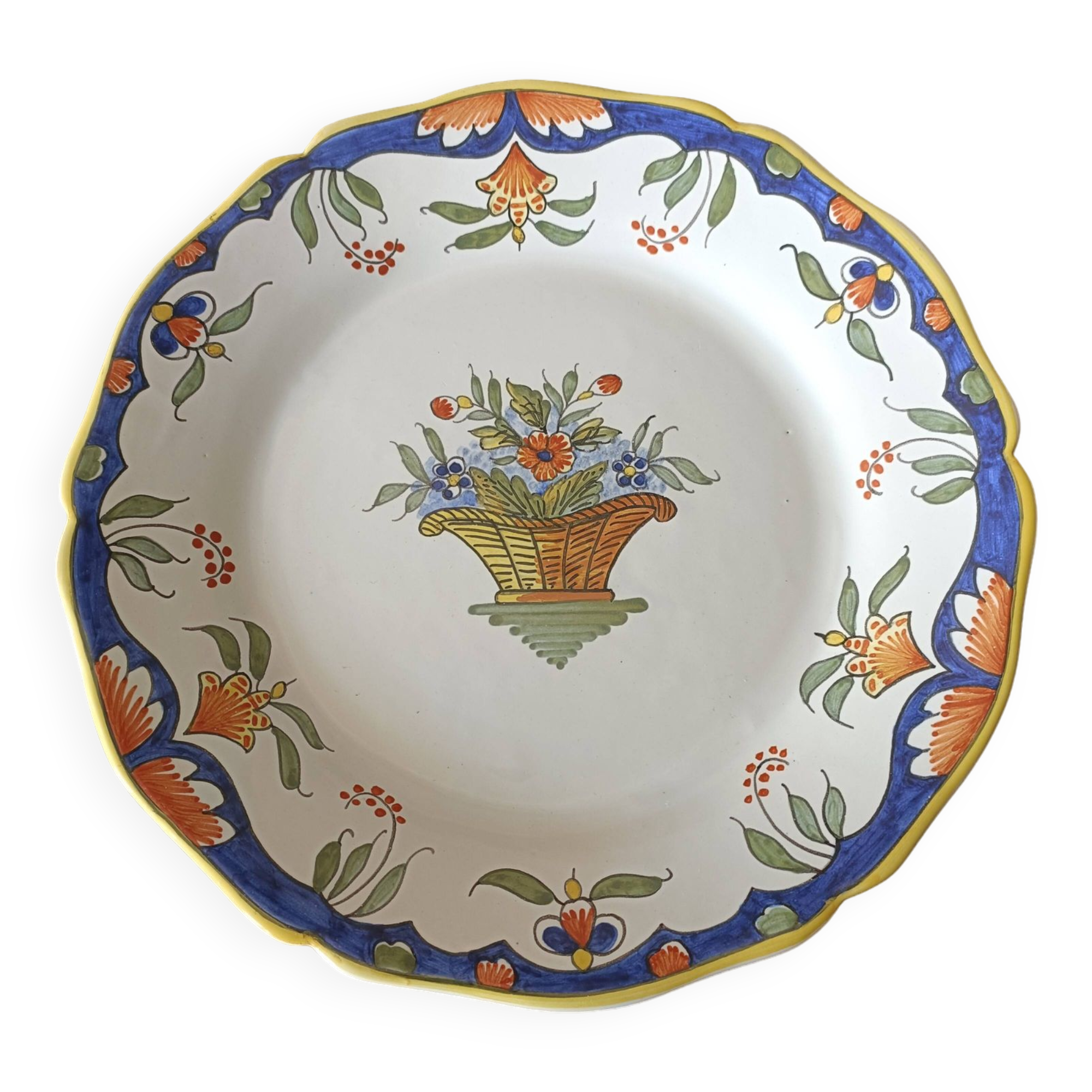 Plate signed geo martel old rouen