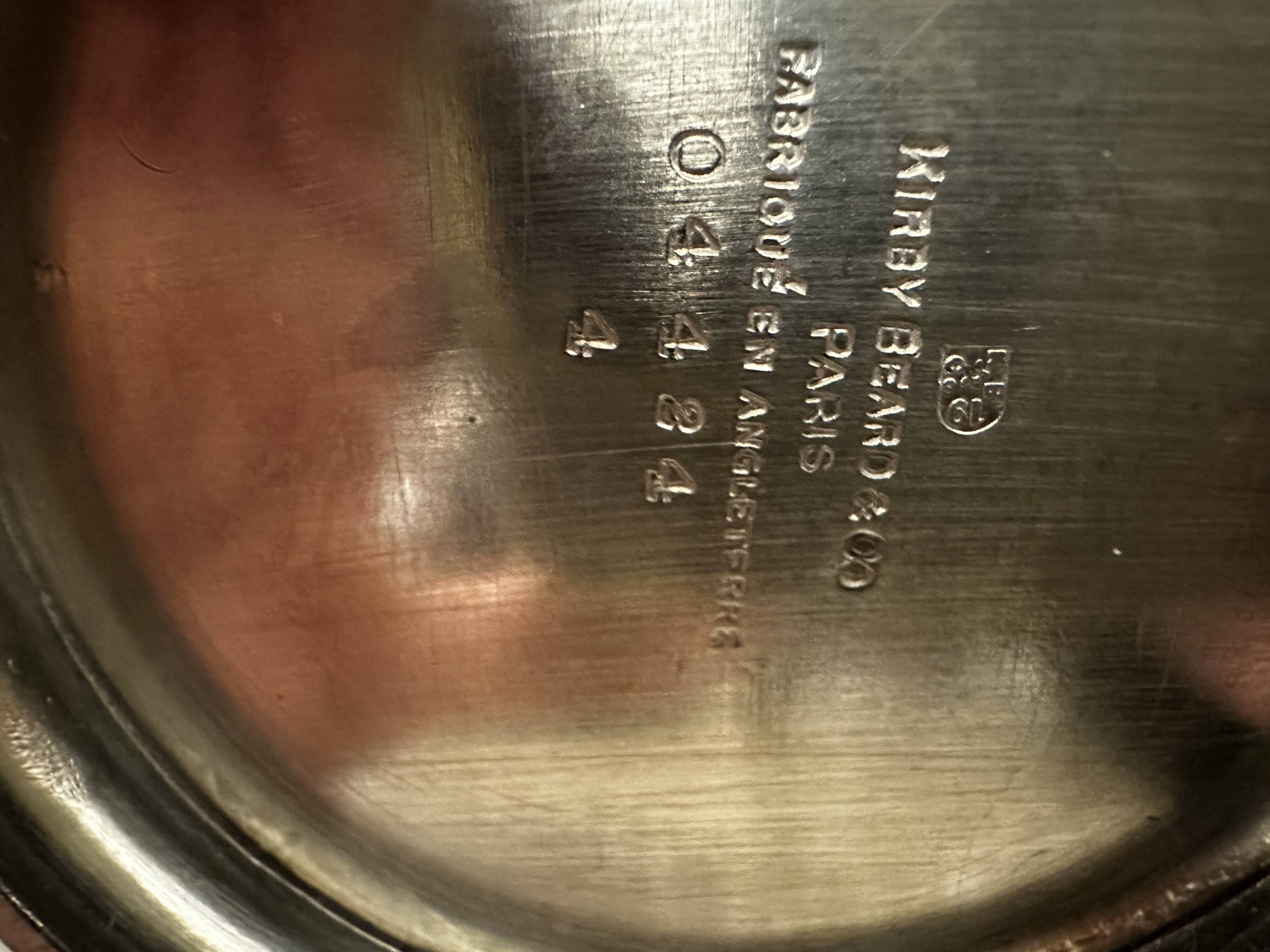 Kirby Beard & Co Paris - Made in England - Silver Metal Teapot H 21cm