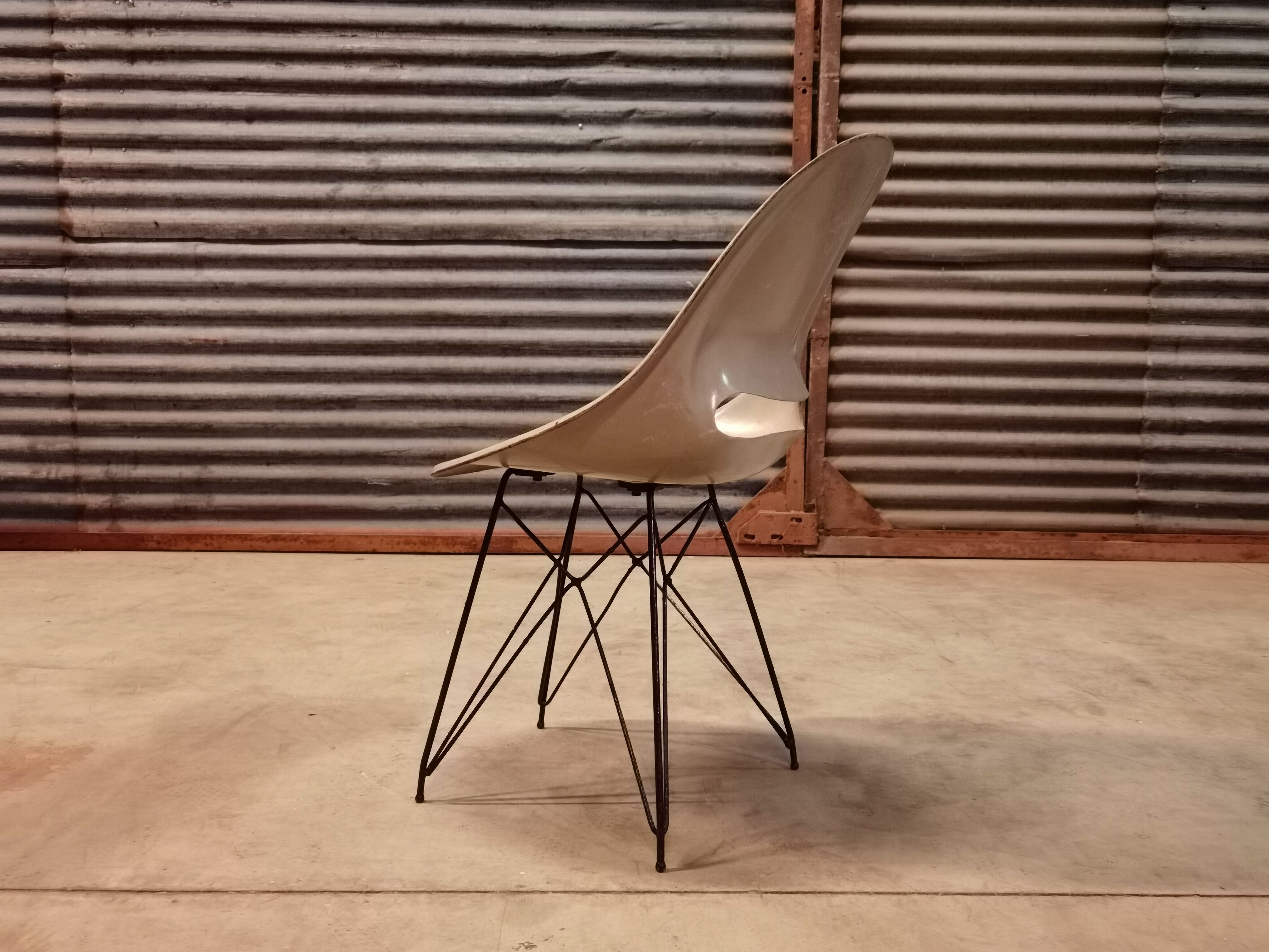 Grey Chair by Miroslav Navràtil Vertex edition 1959