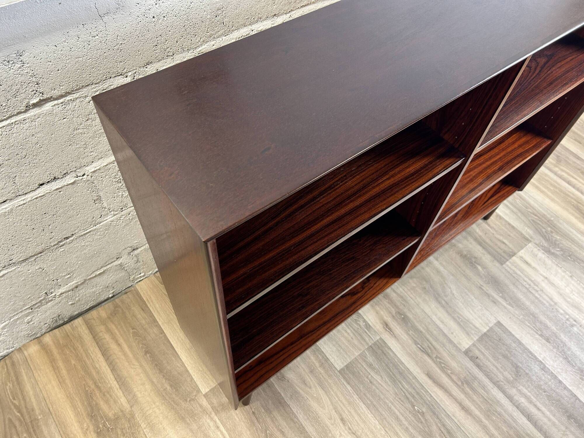 Vintage Scandinavian rosewood bookcase by Brouer, 1960s