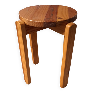 VINTAGE PINE STOOL