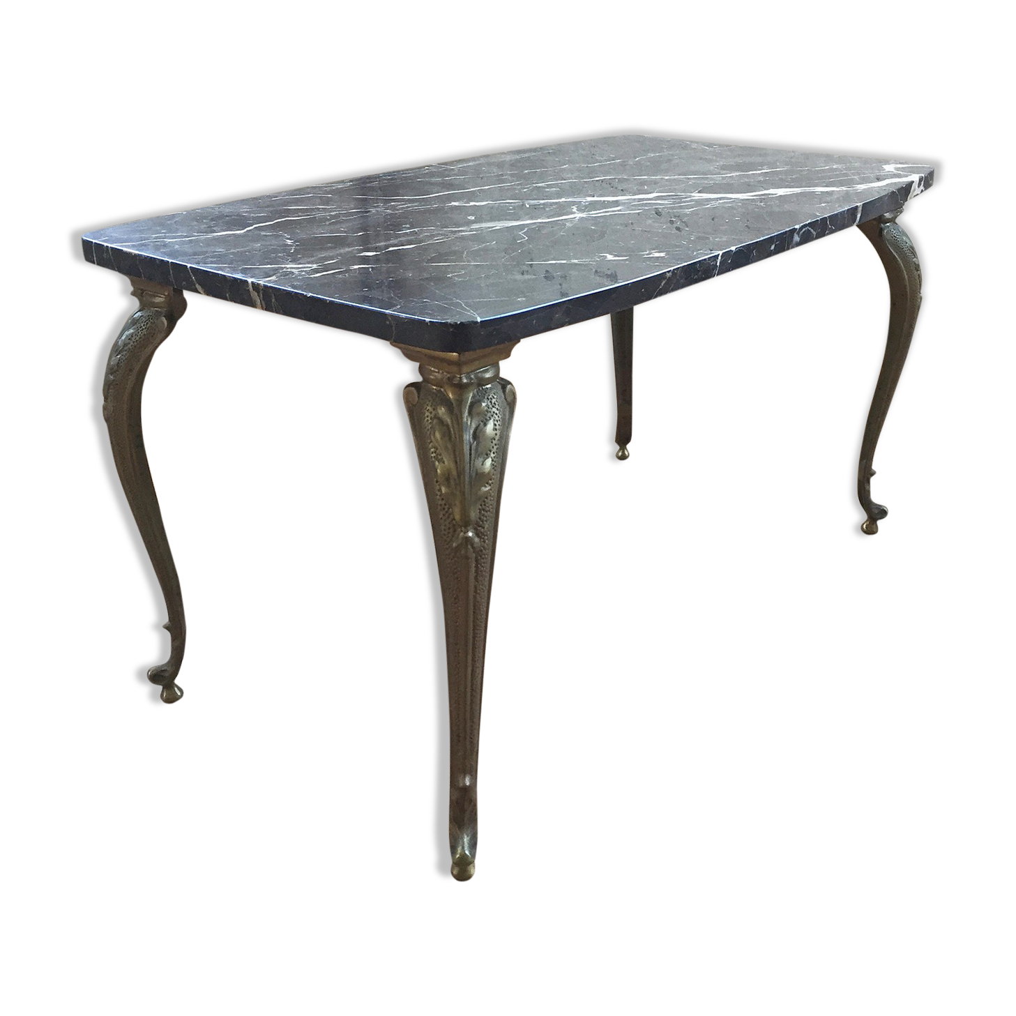 Bronze marble coffee table