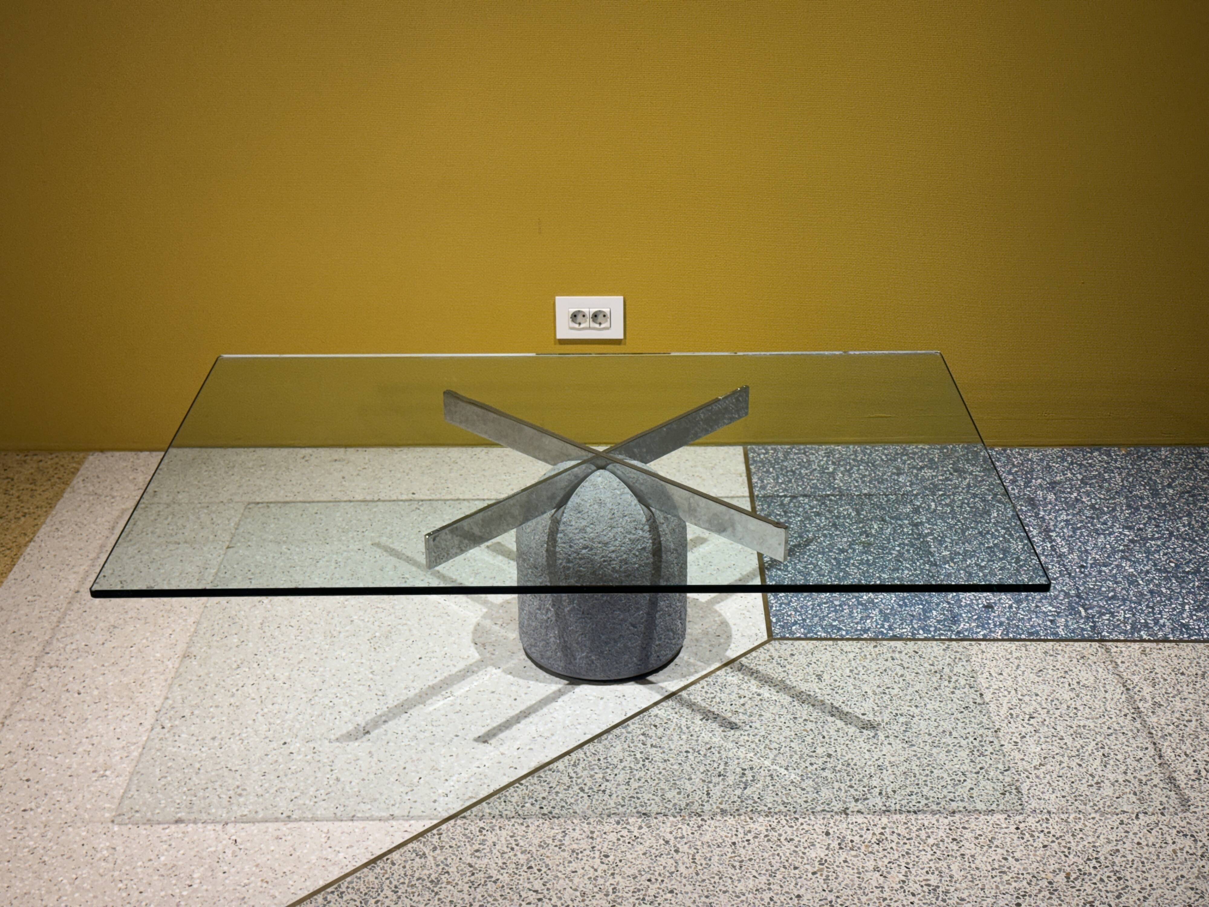 Paracarro Coffee Table By Giovanni Offredi For Saporiti, Italy, 1970's
